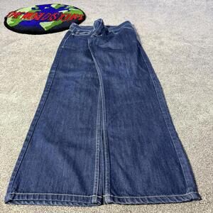 NAVY Y2K ENYCE X SEAN COMB JEANS WITH CRAZY BACK POCKETS